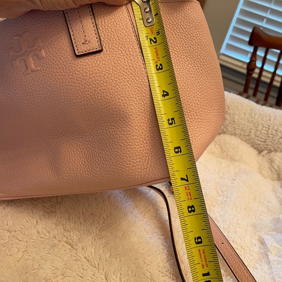 Tory Burch Thea Mini Slouchy Satchel (Dusty Rose) - Picture 12 of 13